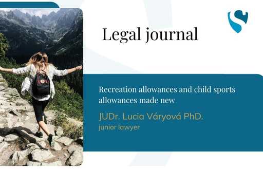 Legal Journal: Recreation allowances and child sports allowances made new