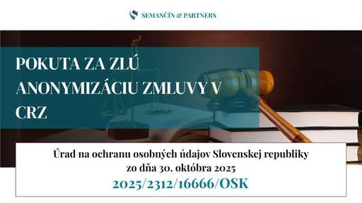 Čierny obdĺžnik nestačí: obec dostala pokutu za nedôslednú anonymizáciu zmluvy v Centrálnom registri zmlúv